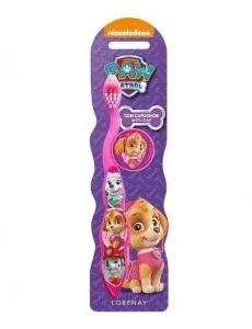 EP LINE Szczoteczka do zębów z nasadką Psi Patrol różowa - Szczoteczki do zębów dla dzieci - miniaturka - grafika 2