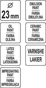Yato Pędzel okrągły dwukomponentowy WR23 YT-54591 - Pędzle - miniaturka - grafika 3