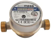 Akcesoria hydrauliczne - Ecomess Wodomierz do zimnej wody Ecomess Picoflux 1/2  1,6 m3/h WOEJS1,6-ZW - miniaturka - grafika 1