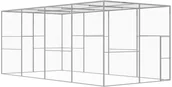 Pozostałe akcesoria dla kotów - VidaXL Klatka dla kota, 6 x 3 x 2,5 m, stal galwanizowana 146362 VidaXL - miniaturka - grafika 1