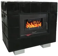 Piece wolnostojące - MARMI-DECOR Piec kominkowy TULIP 7kW czarny MARMI-DECOR - miniaturka - grafika 1