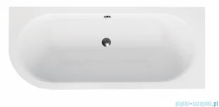 Besco Avita 160x75cm wanna asymetryczna prawa + obudowa + czarny syfon #WAV-160-NP/OAV-160-NS/19977 | - Wanny - miniaturka - grafika 4