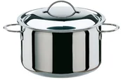 Garnki - Spring 0285540616 Cristal garnek do mięsa z pokrywką, ze stali nierdzewnej, srebrny, 15,2 x 27,2 x 29 cm 02 8554 06 16 - miniaturka - grafika 1