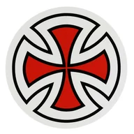 Dodatki do ubrań - INDEPENDENT naklejka INDEPENDENT CROSS OVAL STICKER - miniaturka - grafika 1