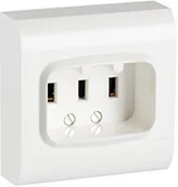 Kostki, złączki, wtyczki - Legrand 192427 wtyczka do gniazdka wtykowego, 3 nogi, biała 192427 - miniaturka - grafika 1