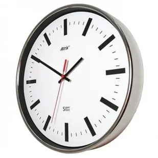 Atrix Zegar z chromowaną ramką Super Cichy #2 ATE2019SC2 - Zegary - miniaturka - grafika 2