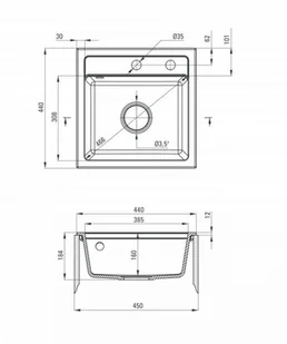 Deante Zorba 1-komorowy bez ociekacza ZQZ_G103 ZQZ G103 [14929778] - Zlewozmywaki - miniaturka - grafika 2