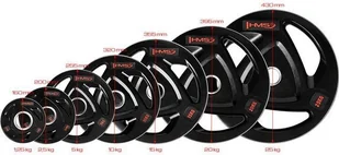 HMS Talerz olimpijski ogumowany czarny TOX20 HMS 20 kg 17-61-095 - Obciążenia HMS Talerz olimpijski ogumowany czarny TOX20 HMS 20 kg 17-61-095 - Obciążenia - miniaturka - grafika 4