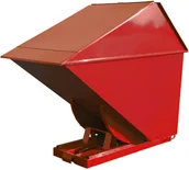Pojemniki przemysłowe - intra.se Swedmach Kontener Samowyładowczy Tippo - 1700 L., Zabudowany, Z Drzwiczkami Czerwony - miniaturka - grafika 1
