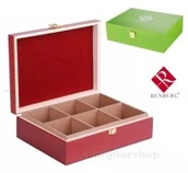 Pojemniki kuchenne - RENBERG DREWNIANY POJEMNIK NA HERBATĘ EKSPRESOWĄ RENBERG RB-4424 RB-4424 - miniaturka - grafika 1