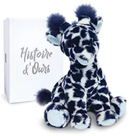 Maskotki i pluszaki - Histoire d'ours Historia niedźwiedzia - Żyrafa pluszowa - 30 cm - Biały/Niebieski - Prezent dla dzieci - Lisi La Żyrafa - Dzika Ziemia - HO3043 HO3043 - miniaturka - grafika 1