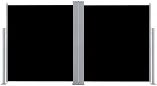 vidaXL vidaXL Zwijana markiza boczna, 140 x 600 cm, czarna - Markizy - miniaturka - grafika 5