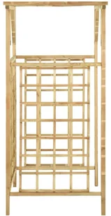 vidaXL Lumarko Pergola na dwa kosze na śmieci, impregnowane drewno sosnowe! 316063 - Kratki i pergole - miniaturka - grafika 4