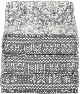 vidaXL Puf modułowy, jasnoszary, tkanina vidaXL - Pufy i podnóżki - miniaturka - grafika 5