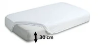 Prześcieradła - Matex Wysokie prześcieradło Jersey Premium z gumką białe 160x200x30 cm mx-160-pjp-001-30 - miniaturka - grafika 1