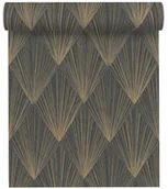 Tapety - A.S. Creation Tapeta Metropolitan 378644 czarna winylowa na flizelinie - miniaturka - grafika 1