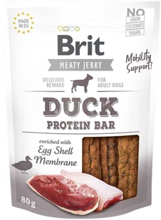 Brit Brit Jerky Snack - Duck Protein Bar 80g - Przysmaki dla psów - miniaturka - grafika 2