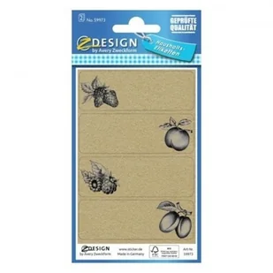 Avery Zweckform Naklejki Z-DESIGN papierowe usuwalne na przetwory/do spiżarni owoce 8szt. /59973/ ZW819 - Zabawki kreatywne - miniaturka - grafika 2