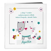Albumy fotograficzne - NA Murrano Album Zdjęcia Duży Dla Dziecka Kotek Nadruk ALB-BC-BK-UV-004 - miniaturka - grafika 1