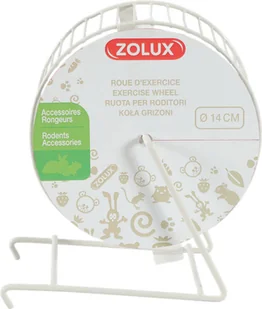 Zolux Kołowrotek metalowy 14 cm kol beżowy - Akcesoria dla gryzoni - miniaturka - grafika 2