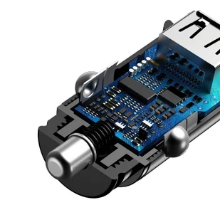 Baseus Ładowarka samochodowa Circular PD QC4.0+ 5A 30W (czarna) BSU347BLK - Ładowarki samochodowe - miniaturka - grafika 5