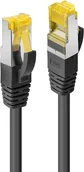 Kable miedziane - Lindy 47307 Kabel sieciowy skrętka) Cat.7 S/FTP LS0H RJ45 Cat.6a) Czarny 1m LY-47307 - miniaturka - grafika 1