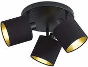 Lampy sufitowe - Reality Leuchten Tommy belki punktowe, metal, nikiel matowy/czarny/złoty R80333979 - miniaturka - grafika 1