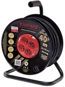 Przedłużacze i rozgałęźniki - HBF bębnowy gumowy Elgotech z uziemieniem 4 gniazda 3 x 1 5 mm2 40 m - miniaturka - grafika 1