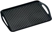Tace i patery - Kesper Taca antypoślizgowa z tworzywa sztucznego PP w kolorze czarnym taca śniadaniowa taca kuchenna taca czarna akcesoria kuchenne Kesper B00ZR7P9AC - miniaturka - grafika 1