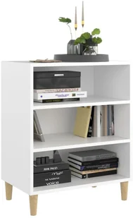 vidaXL Lumarko Szafka biała, 57x35x70 cm, płyta wiórowa 806049 - Szafki do salonu - miniaturka - grafika 9