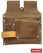 Skrzynki i torby narzędziowe - Reis TORMON5K - torba monterska 5 kieszeni na narzędzia, dwoina bydlęca grubość 1,5 mm - 1,7 mm. - miniaturka - grafika 1