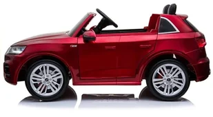 LEANToys   Pojazd na Akumulator Nowe Audi Q5 2-osobowe Czerwone Lakierowane - Pojazdy elektryczne dla dzieci - miniaturka - grafika 6