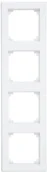 Wyłączniki światła i elektryczne - Merten 484419 m-Smart ramek, 4-krotnie, biel polarna 1325416 - miniaturka - grafika 1