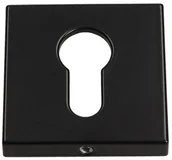 Akcesoria do drzwi - Gamet Szyld drzwiowy kwadratowy na wkładkę czarny matowy PLT-26J-Y-LPM30-KW - miniaturka - grafika 1
