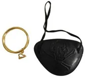 Gadżety dla niej i dla niego - AR Oko i kolczyk pirata opaska piracka 1 szt SR5661 - miniaturka - grafika 1