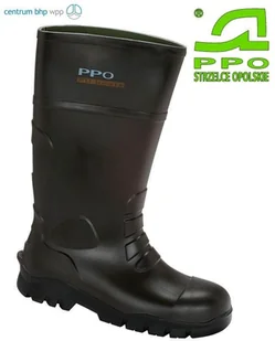 PPO Strzelce Opolskie BUTY BEZPIECZNE Z POLIURETANU Z METALOWYM PODNOSKIEM MODEL 2048, PN-EN ISO 20345, S4, CI, SRC; (48) - Obuwie robocze - miniaturka - grafika 2