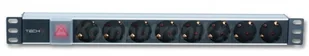 Techly Listwa zasilająca 8 gniazd 3m 250V/16A do szaf Rack 19"" 1U (100488) - Akcesoria do szaf serwerowych - miniaturka - grafika 4