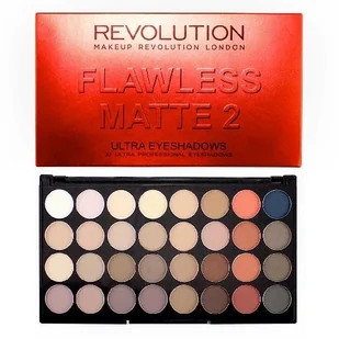 Makeup Revolution Makeup Revolution Ultra Eyeshadows Palette paleta 32 cieni do powiek Flawless Matte 2 16g - Cienie do powiek - miniaturka - grafika 3