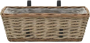 vidaXL Zestaw 2 koszy do przechowywania, wiklina z wyściółką z PE vidaXL - Pudła i pojemniki do przechowywania - miniaturka - grafika 5
