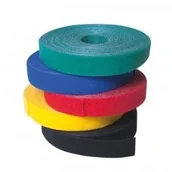 Maskownice do kabli - Logilink Organizator kabli, rolka dł.4m, rzepa, czarny KAB0050 - miniaturka - grafika 1