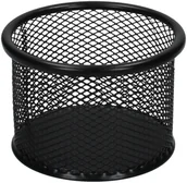 Przyborniki na biurko - NET Kubek okrągły siatka średni czarny B80205 Net - miniaturka - grafika 1