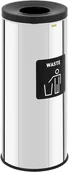 Kosze na śmieci - ulsonix Kosz do segregacji śmieci 45 l kolor chromu odpady zmieszane ULX-GB7 - miniaturka - grafika 1