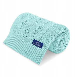 Bocioland Kocyk Bambusowy Milano Miętowy 80x100 - Koce i narzuty dla dzieci - miniaturka - grafika 2