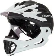 Kaski rowerowe - Cratoni C-Maniac Kask freeride'owy, black/white matte L/XL | 58-61cm 2020 Kaski Fullface i Downhill 2015059132 - miniaturka - grafika 1