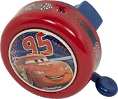 Dzwonki do roweru - Disney dzwonek rowerowy Cars metalowy z mocowaniem śrubowym, czerwony 35552-u - miniaturka - grafika 1