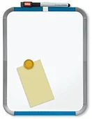 Tablice i flipcharty - Nobo Slim Line magnethaftendes Whiteboard (z rysikiem i tablic suchościeralnych , 28 x 22 cm) QB05142ASTD - miniaturka - grafika 1