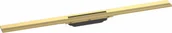 Odpływy liniowe - HANSGROHE 56045990 RainDrain Flex Element zewnętrzny odpływu 90 cm z możliwością przycięcia i do montażu w podłodze złoty optyczny polerowany - miniaturka - grafika 1