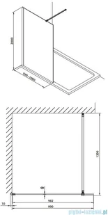 Omnires Marina 100x200 DNR10XCRTR - Kabiny prysznicowe - miniaturka - grafika 2