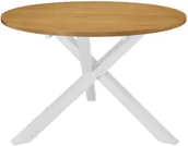Stoły - vidaXL Stół jadalniany, biały, 120x75 cm, MDF - miniaturka - grafika 1
