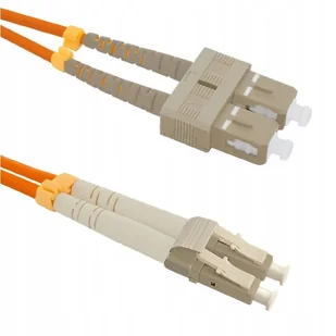 Qoltec Optic Patchcord SC/UPC LC/UPC MM 50/125 OM2 3m 54041 - Kable światłowodowe - miniaturka - grafika 3